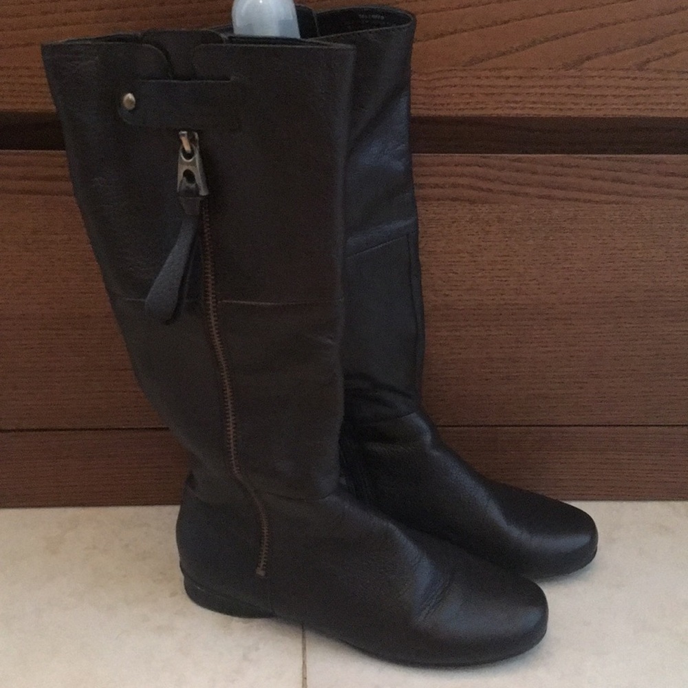 Nine West Black Leather Boots
